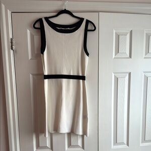 Zara Black and Cream Mini Dress